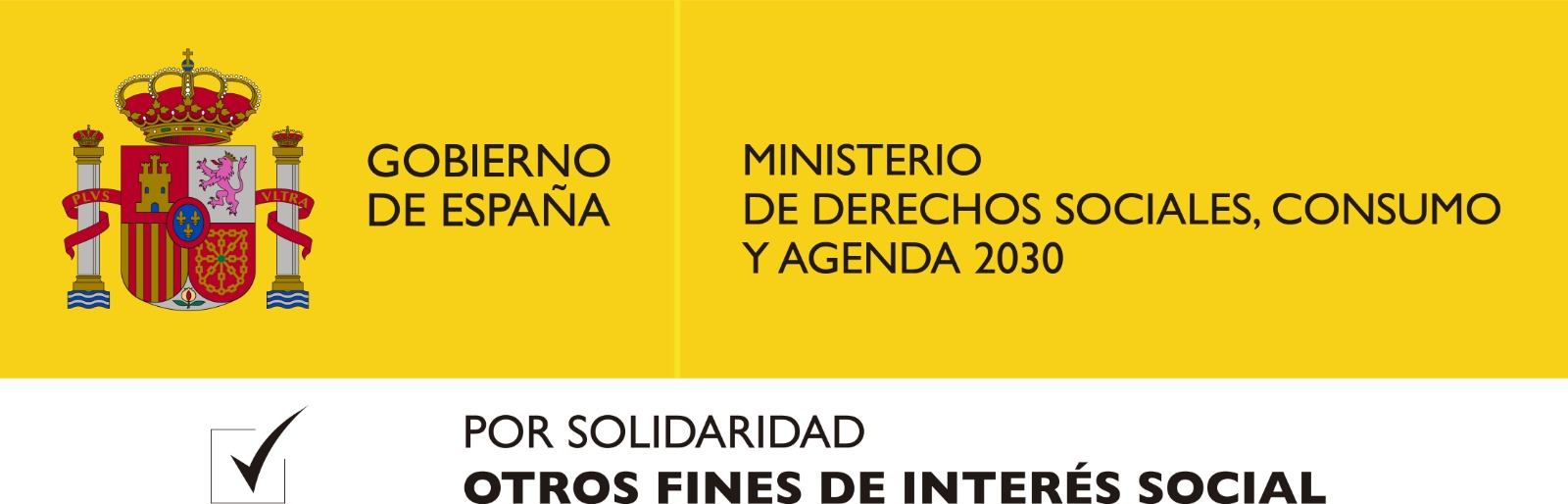 Logotip del Ministeri de Drets Socials, Consum i Agenda 2030 · Govern d’Espanya
